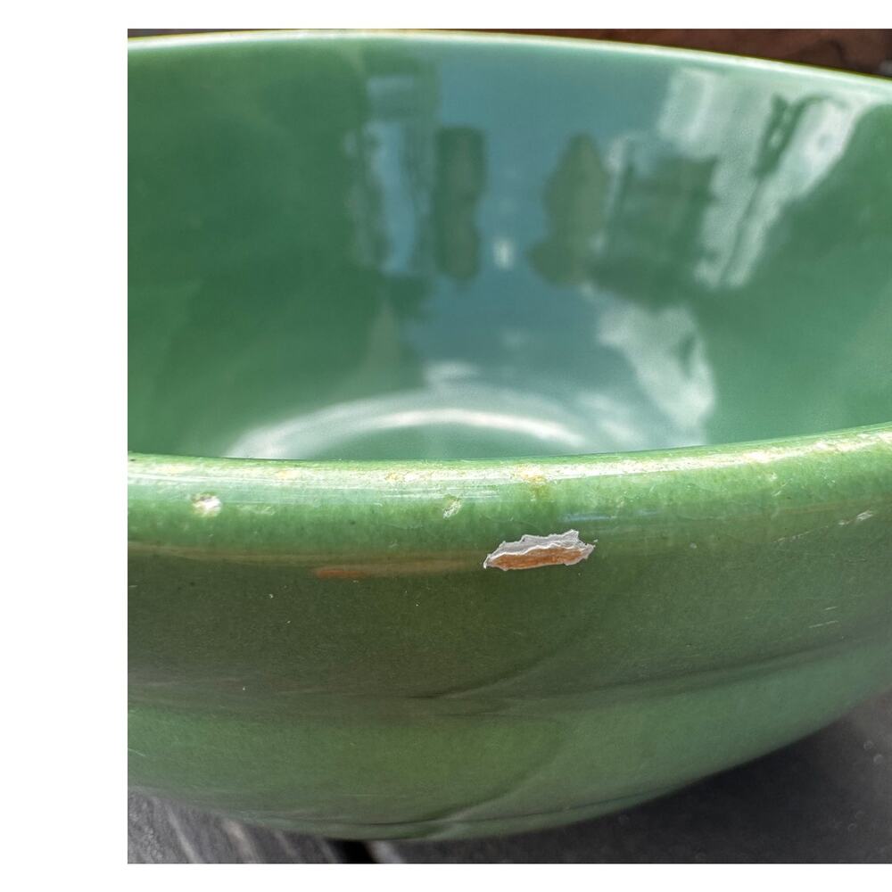 Vintage Bauer Mixing Bowl #12 Jade Green